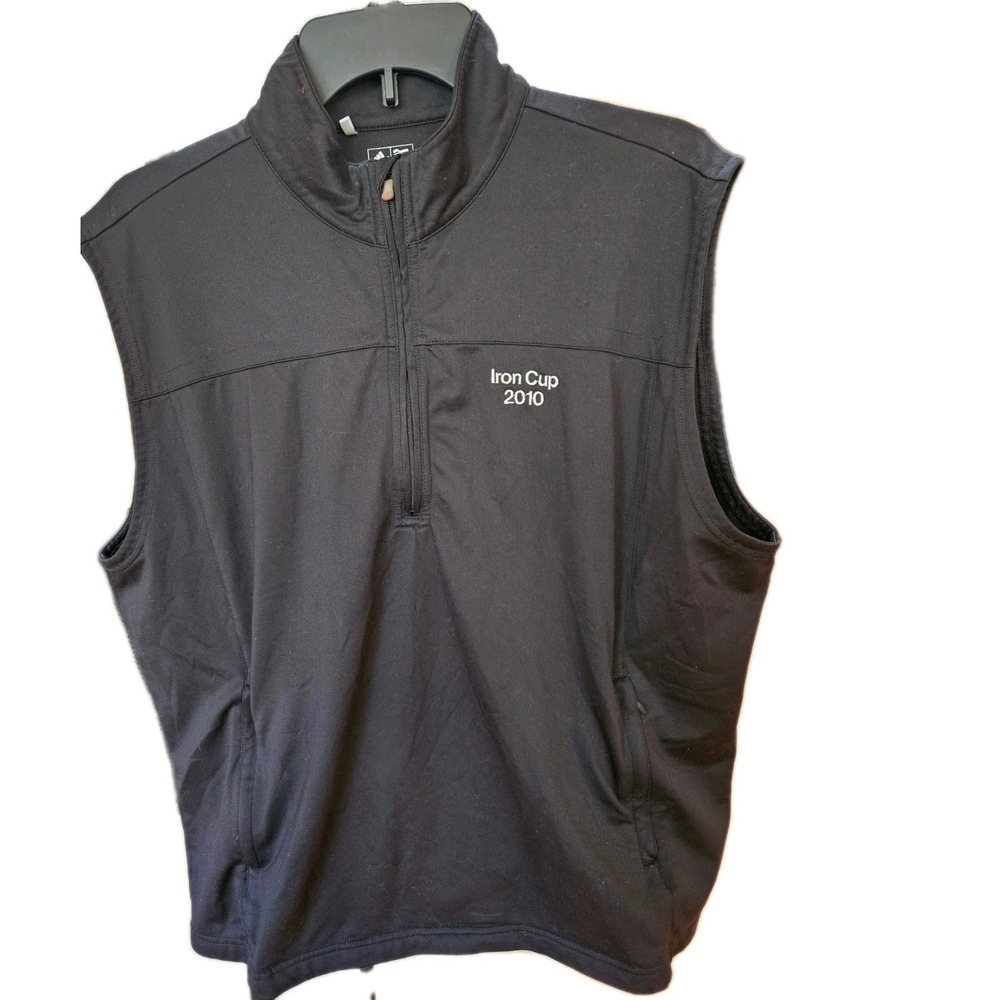 Adidas Climalite Mens Golf Vest. Large. Light. Zip Pockets. Iron Cup 2010 EUC